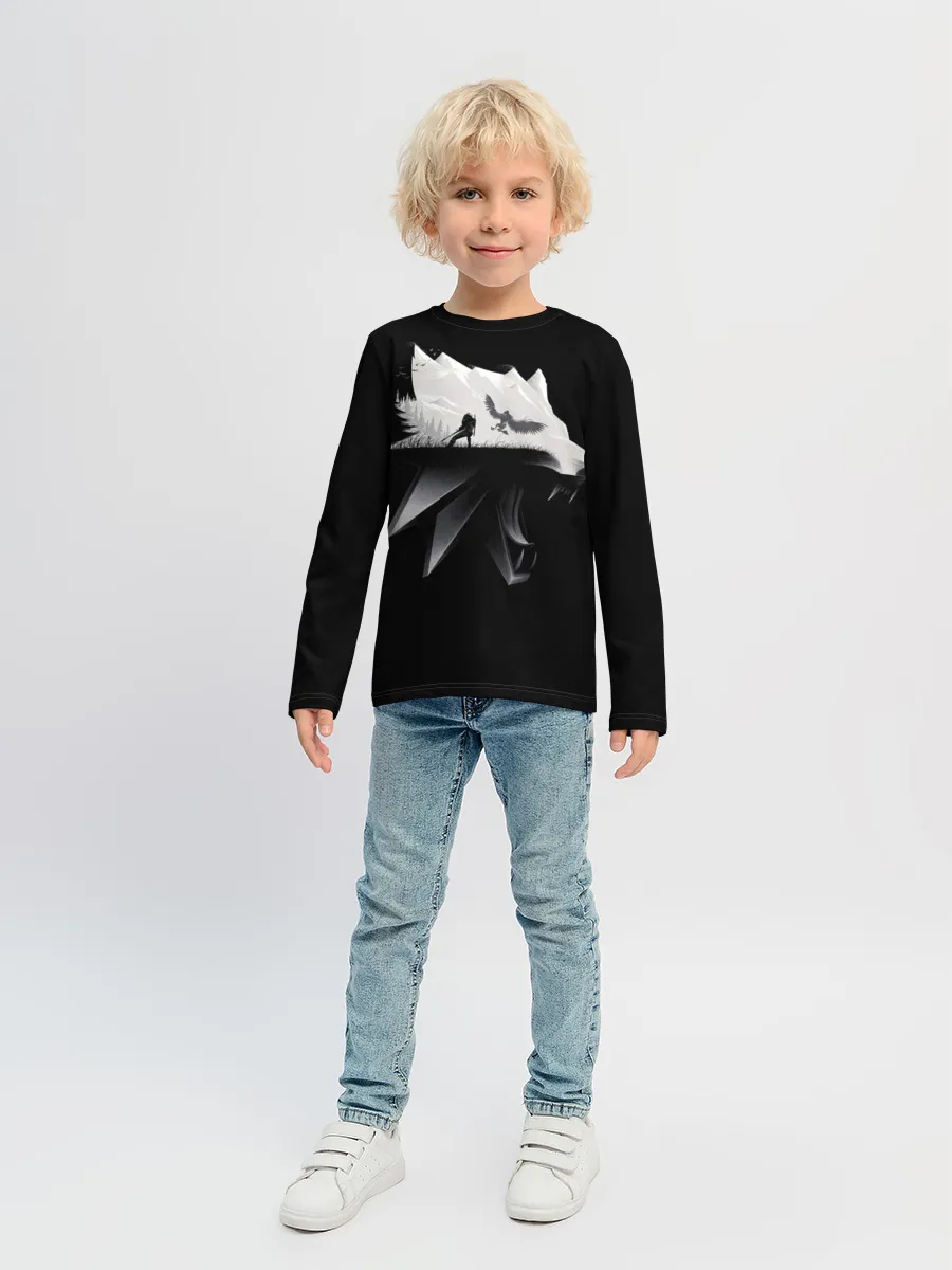 Детский лонгслив / Волк