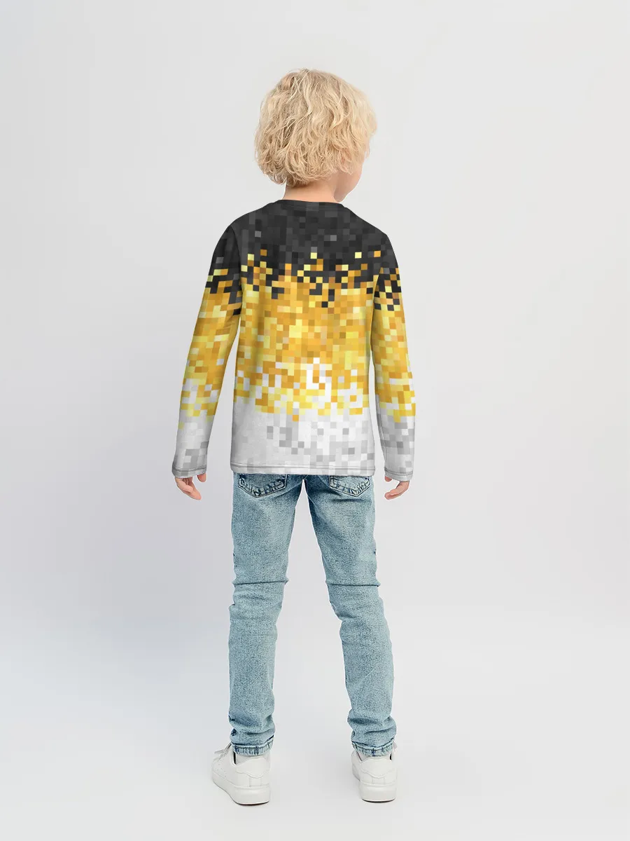 Детский лонгслив / 1858 Имперский флаг пикселами