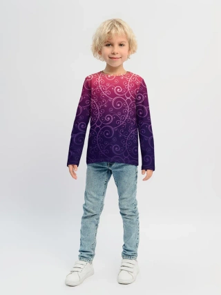 Детский лонгслив / Цветочный узор