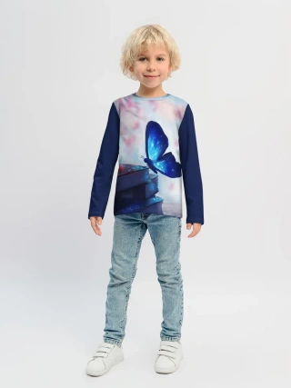 Детский лонгслив / ВОЛШЕБНАЯ БАБОЧКА.