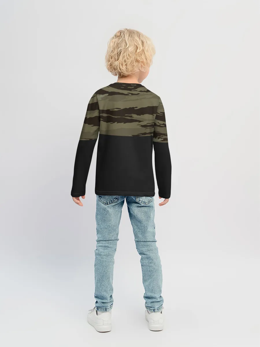 Детский лонгслив / Камуфляж ВМФ РФ