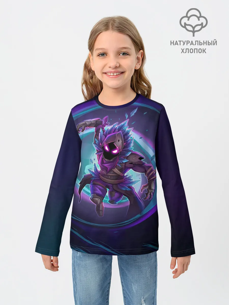 Детский лонгслив / Ворон