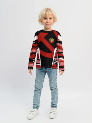 Детский лонгслив / Камуфляж СССР