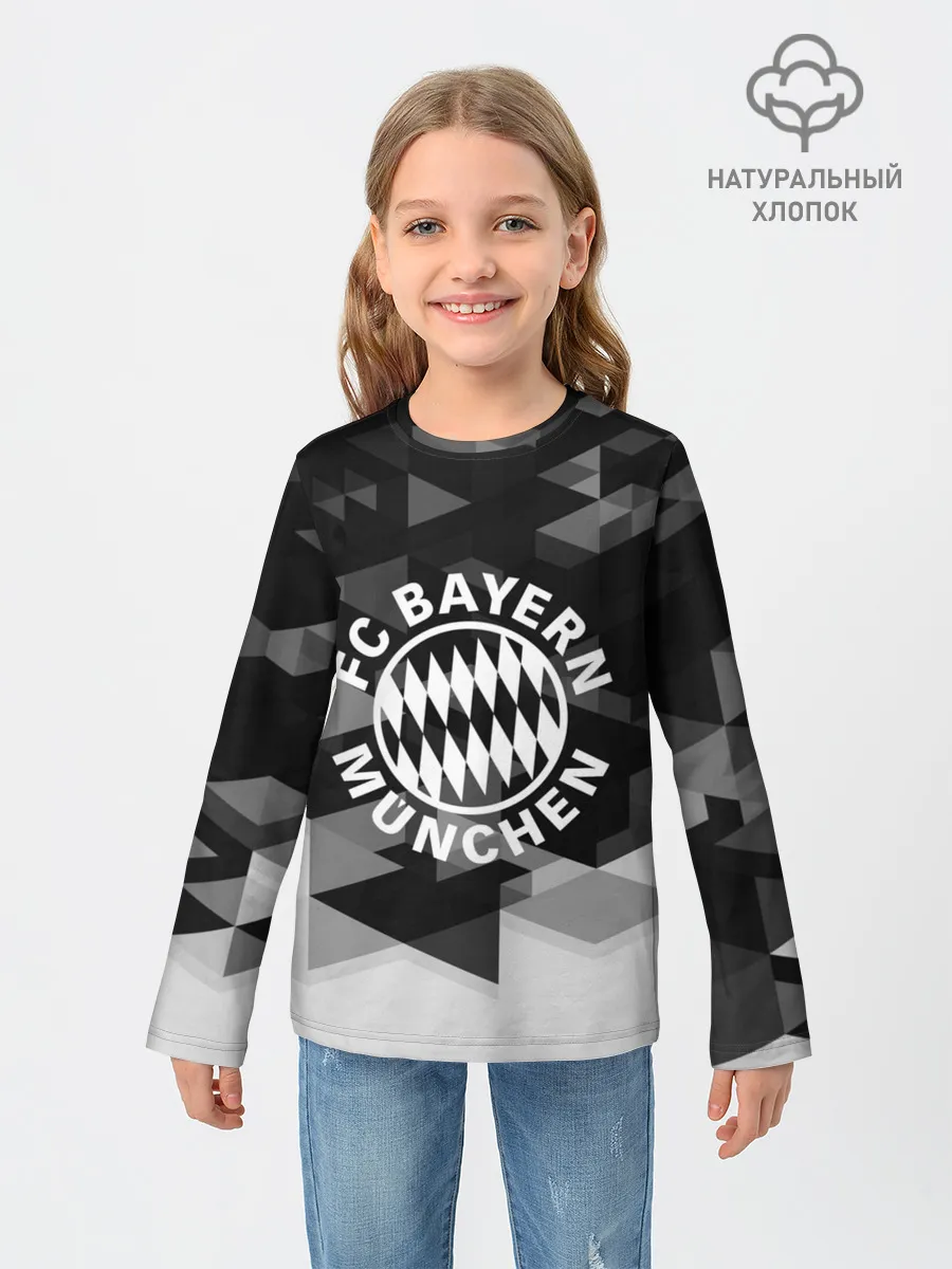 Детский лонгслив / Bayern Munchen Geometry Sport