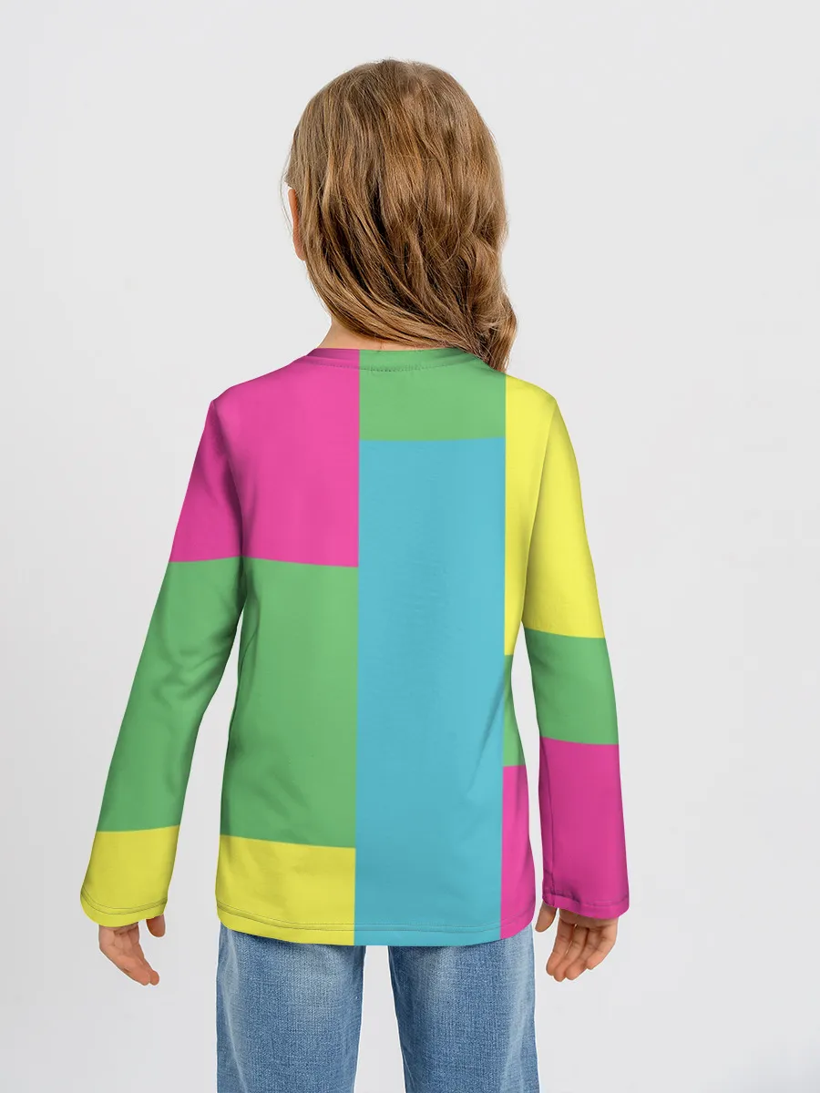 Детский лонгслив / Яркий Кот