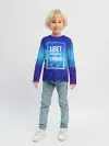 Детский лонгслив / Цвет настроения синий