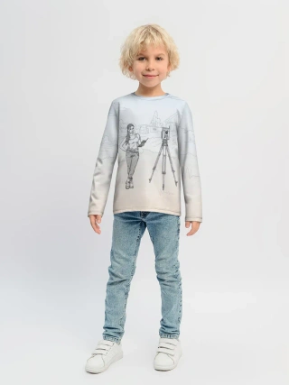 Детский лонгслив / Девушка с контроллером