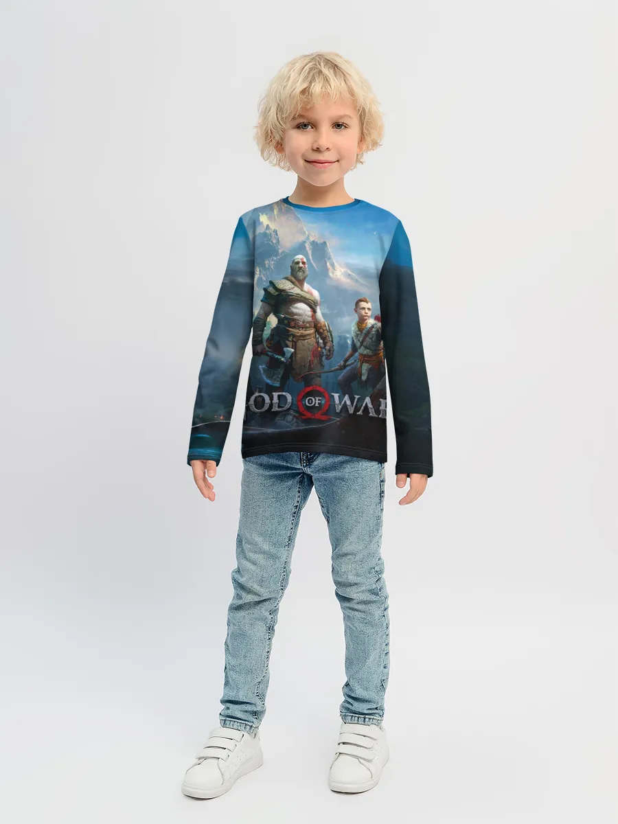 Детский лонгслив / God of War