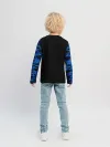 Детский лонгслив / Синий тигр