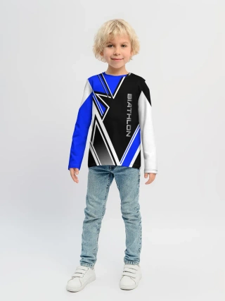 Детский лонгслив / Биатлон