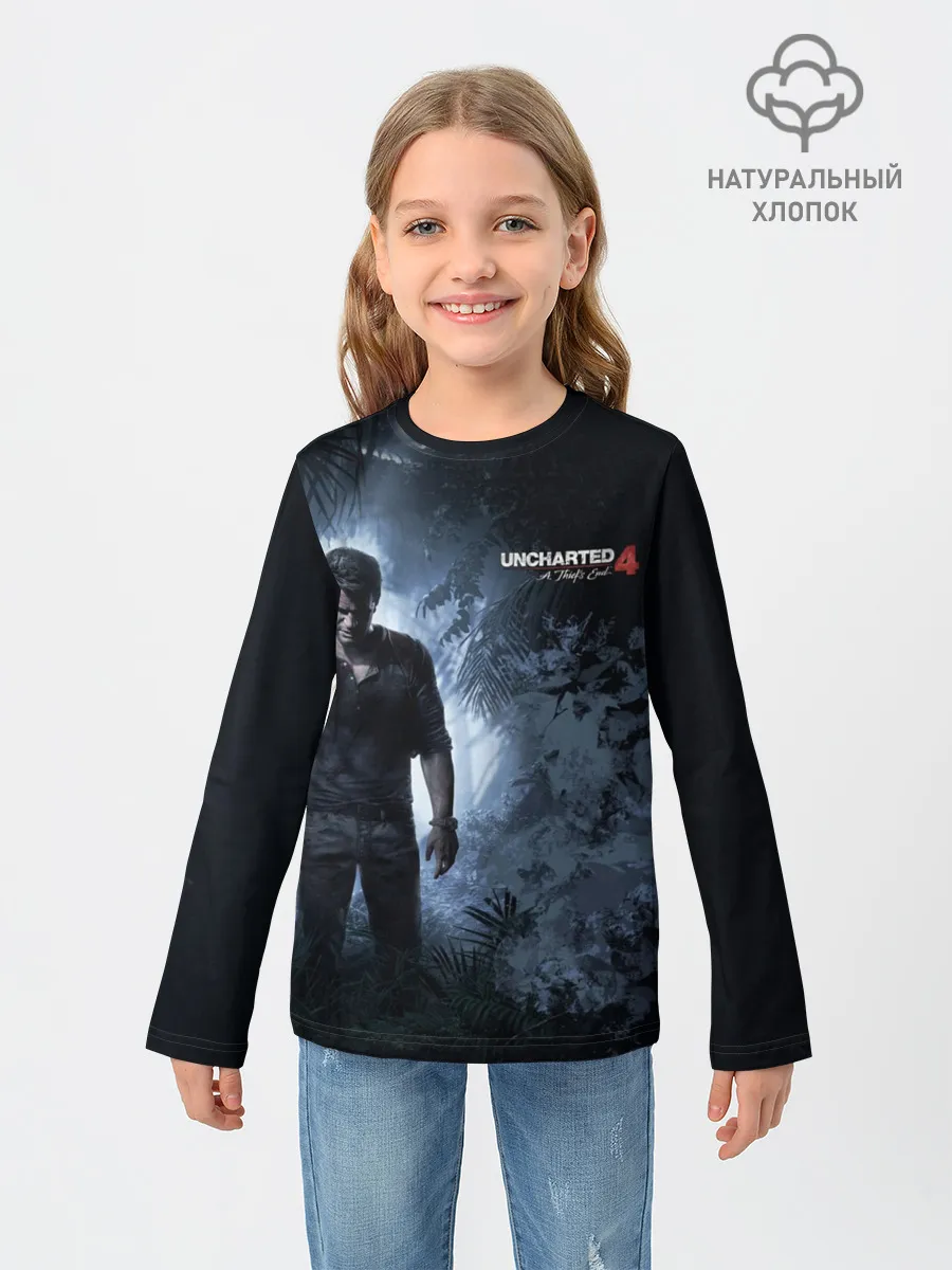 Детский лонгслив / Drake in jungle