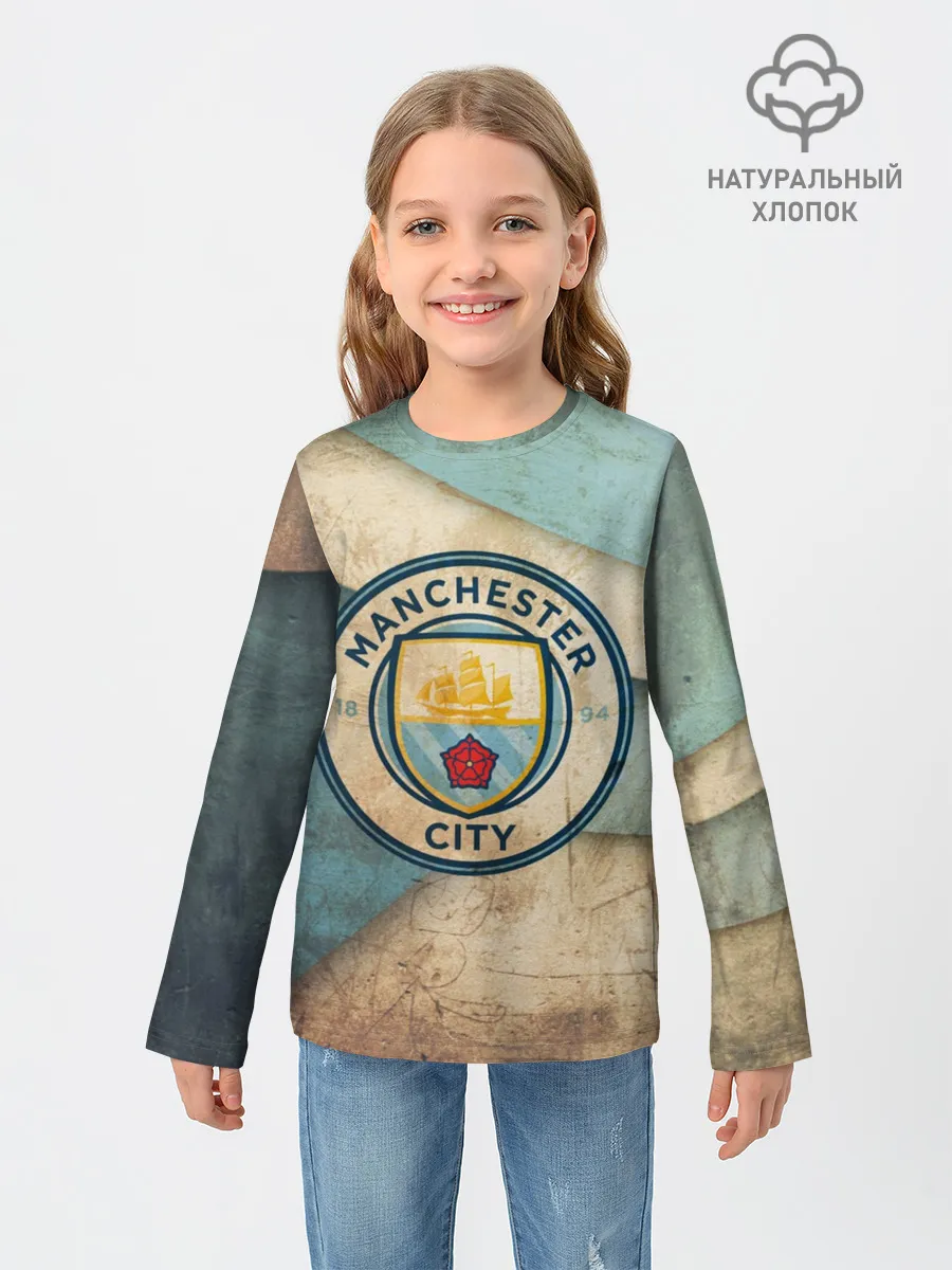 Детский лонгслив / Манчестер сити олд