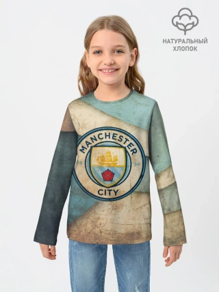 Детский лонгслив / Манчестер сити олд