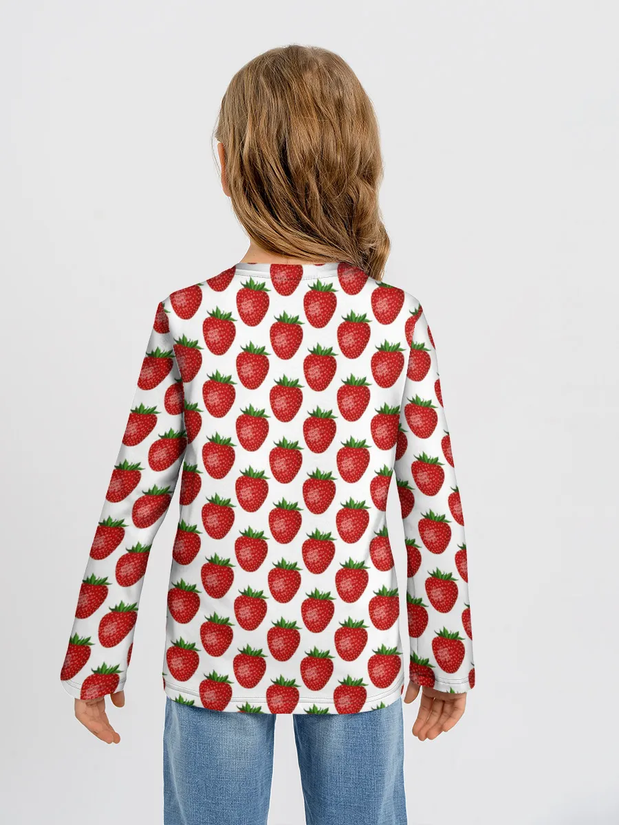 Детский лонгслив / Клубника
