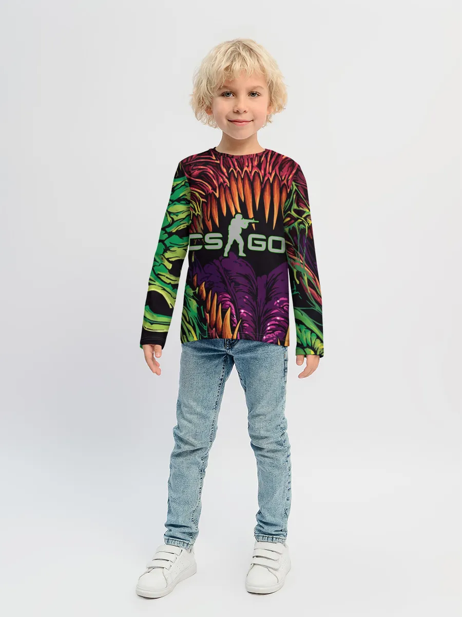 Детский лонгслив / CS GO Huper beast