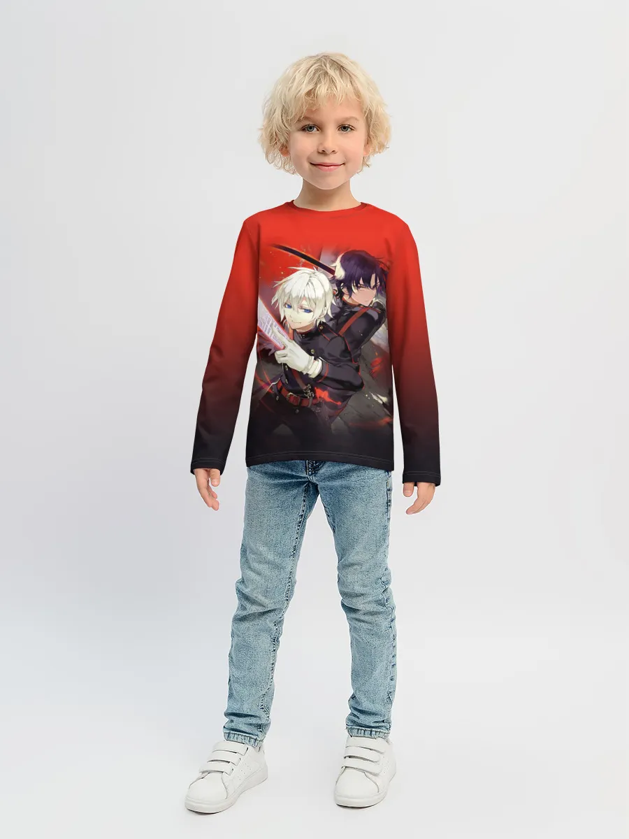 Детский лонгслив / Shinya & Guren
