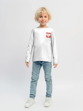 Детский лонгслив / Польша домашняя форма
