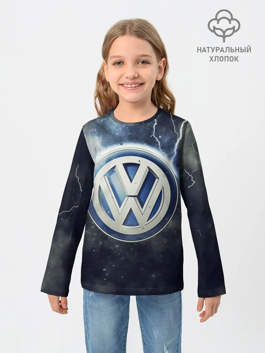 Детский лонгслив / Логотип Wolksvagen