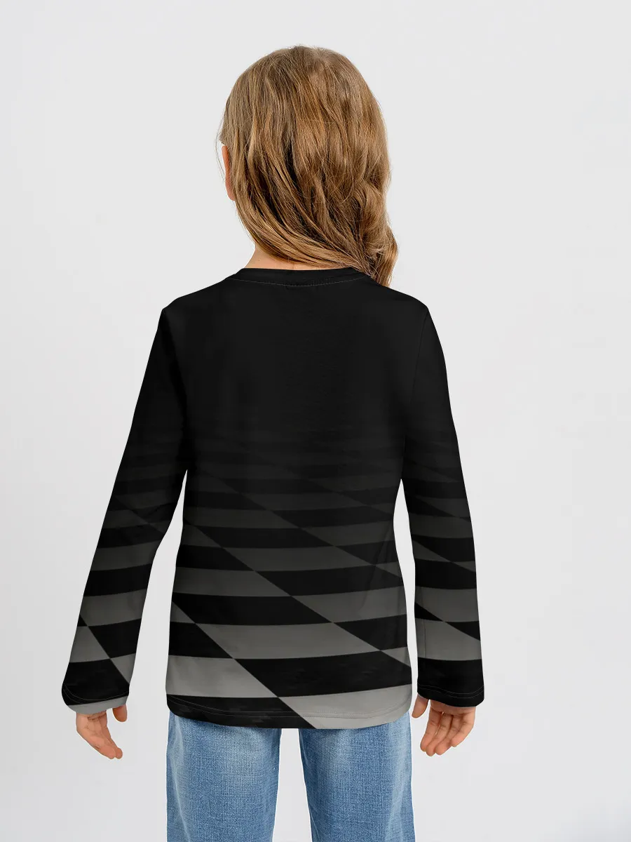 Детский лонгслив / Фредди FNAF в майнкрафт.