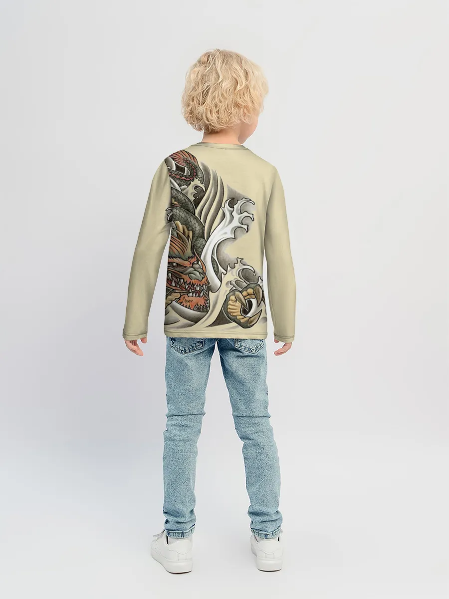 Детский лонгслив / Восточный дракон
