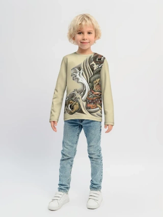 Детский лонгслив / Восточный дракон