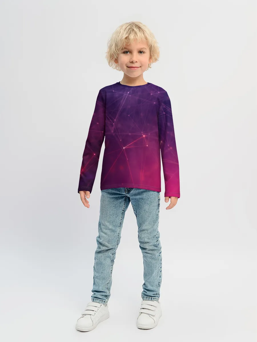 Детский лонгслив / Космическая текстура