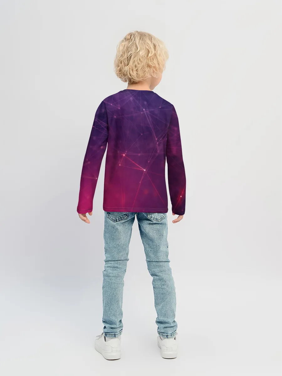 Детский лонгслив / Космическая текстура