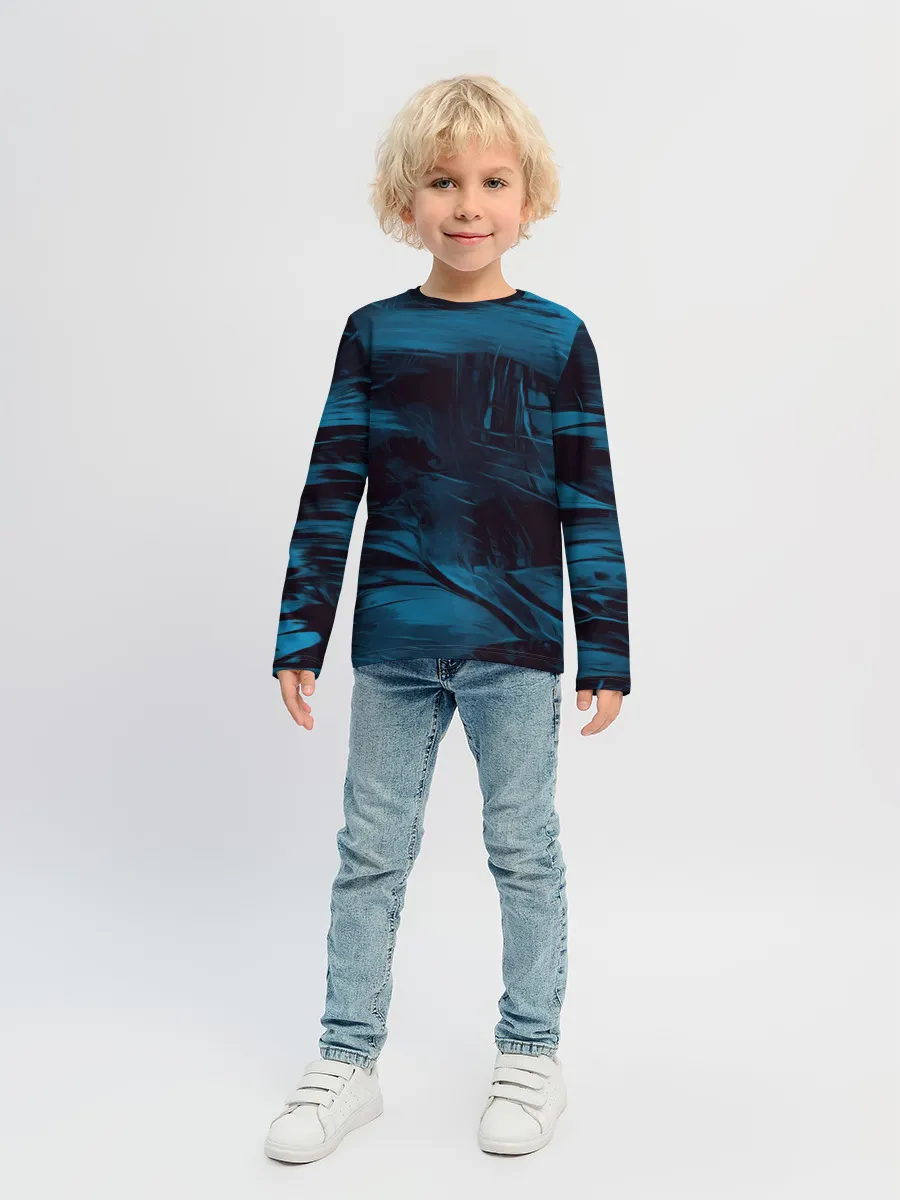 Детский лонгслив / Холодные краски