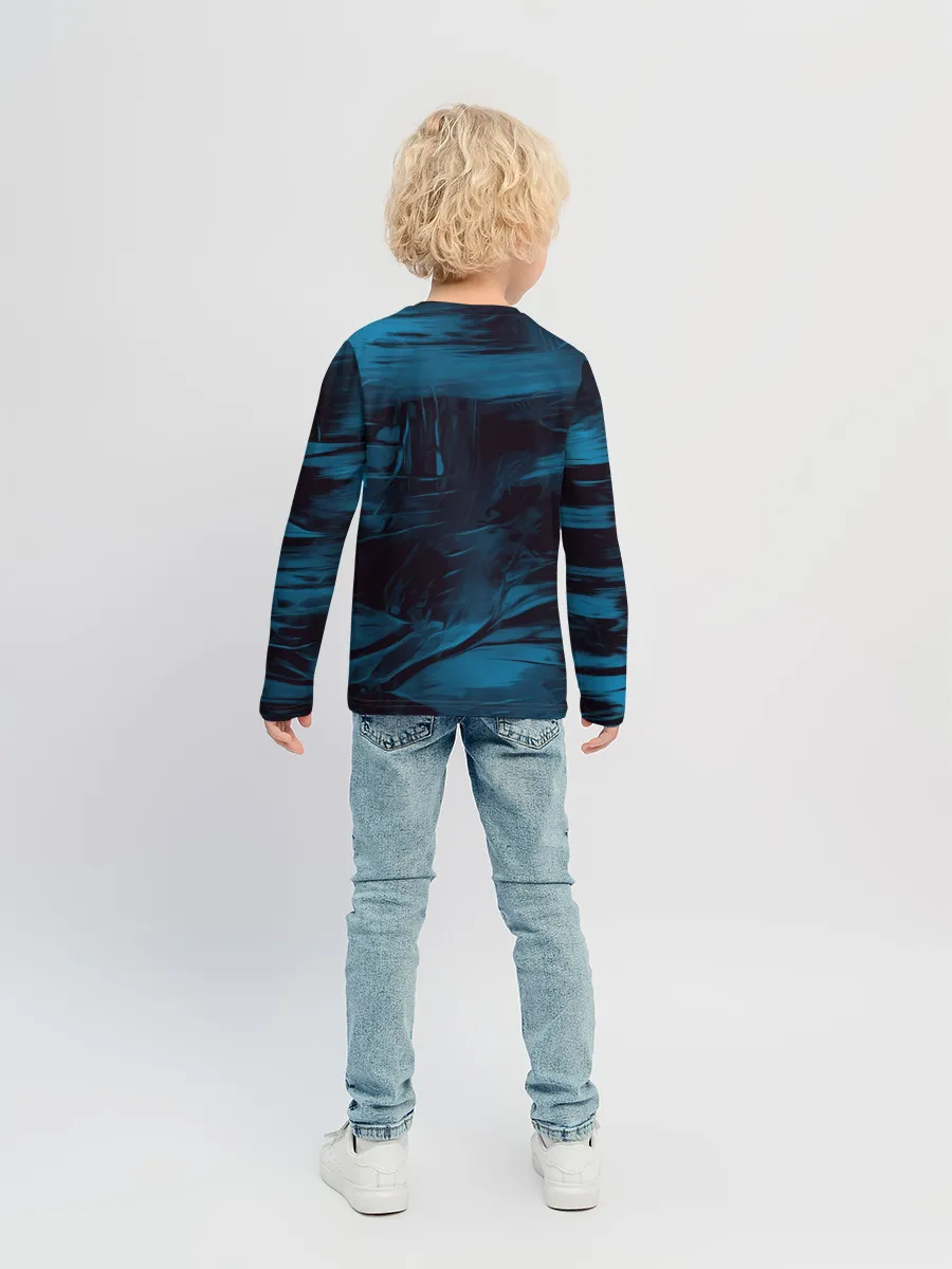 Детский лонгслив / Холодные краски