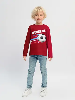Детский лонгслив / Футбол Россия