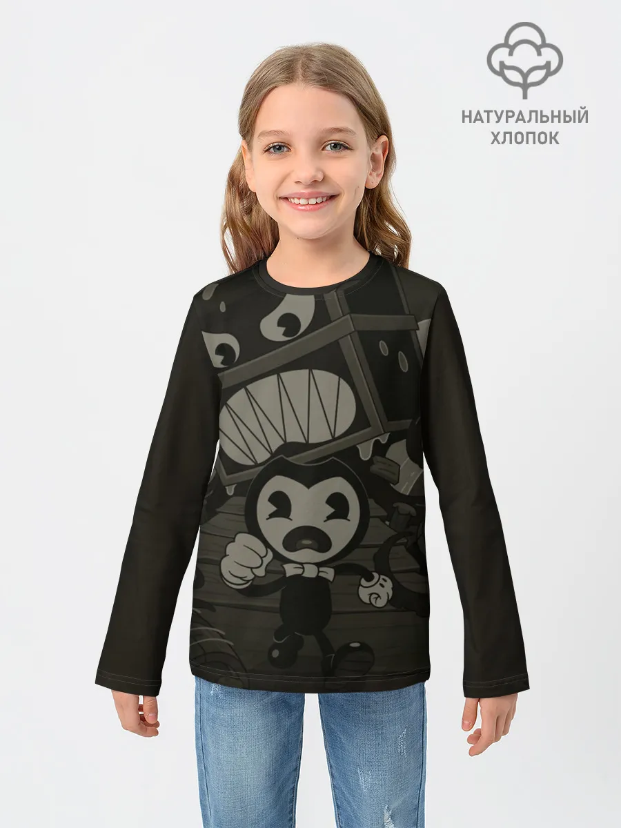 Детский лонгслив / Bendy and the ink machine