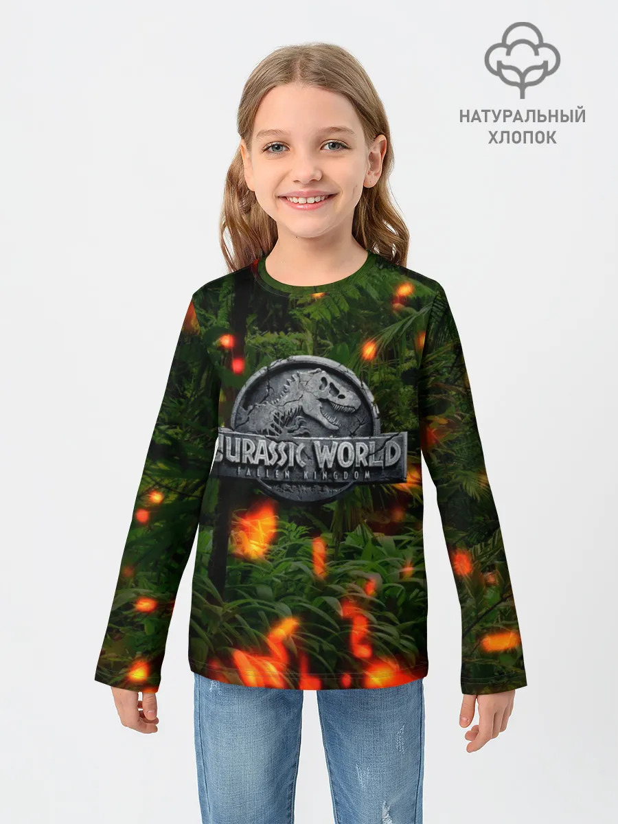 Детский лонгслив / мир юрского периода