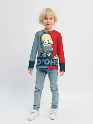 Детский лонгслив / Homer Simpson