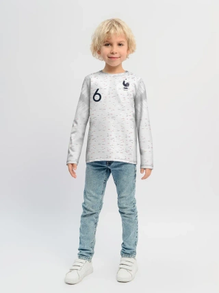 Детский лонгслив / Pogba away 2018 WC