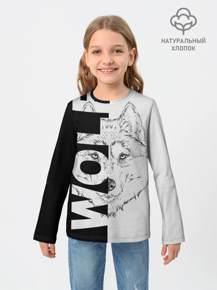 Детский лонгслив / Wolf