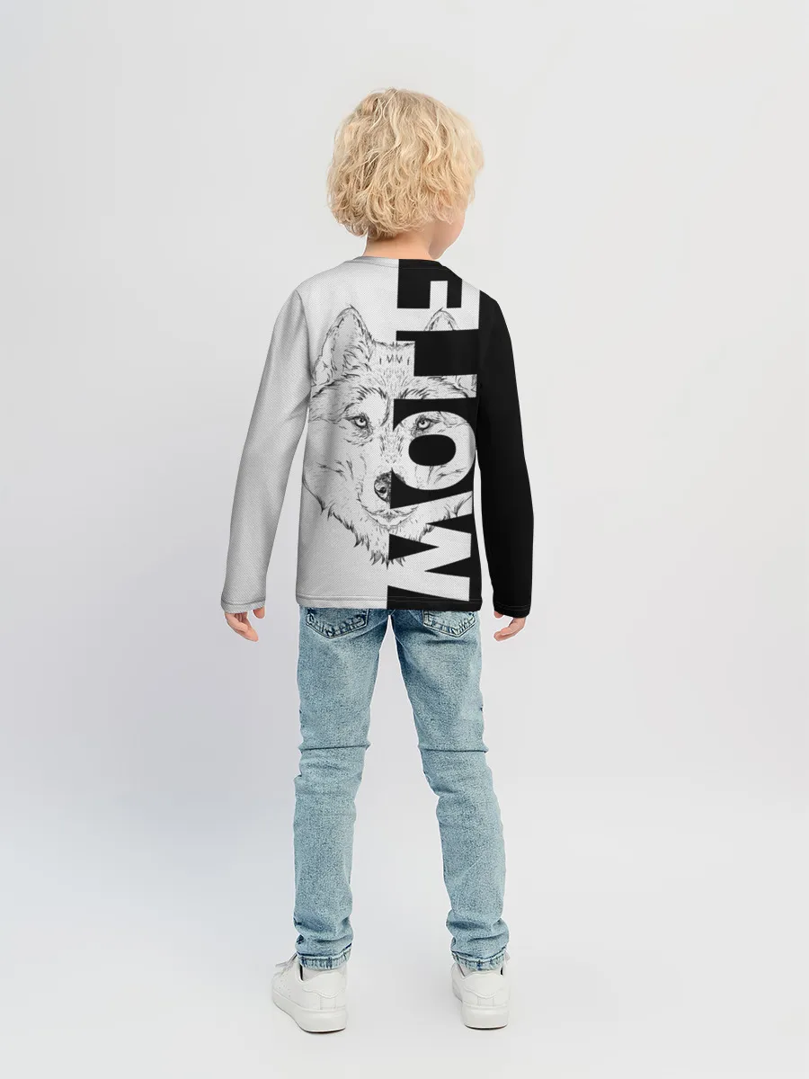 Детский лонгслив / Wolf