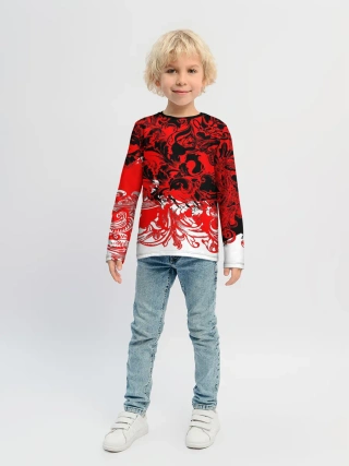 Детский лонгслив / Абстрактные узоры 3
