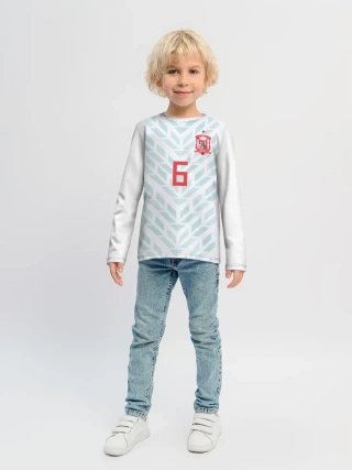 Детский лонгслив / Iniesta away WC 2018
