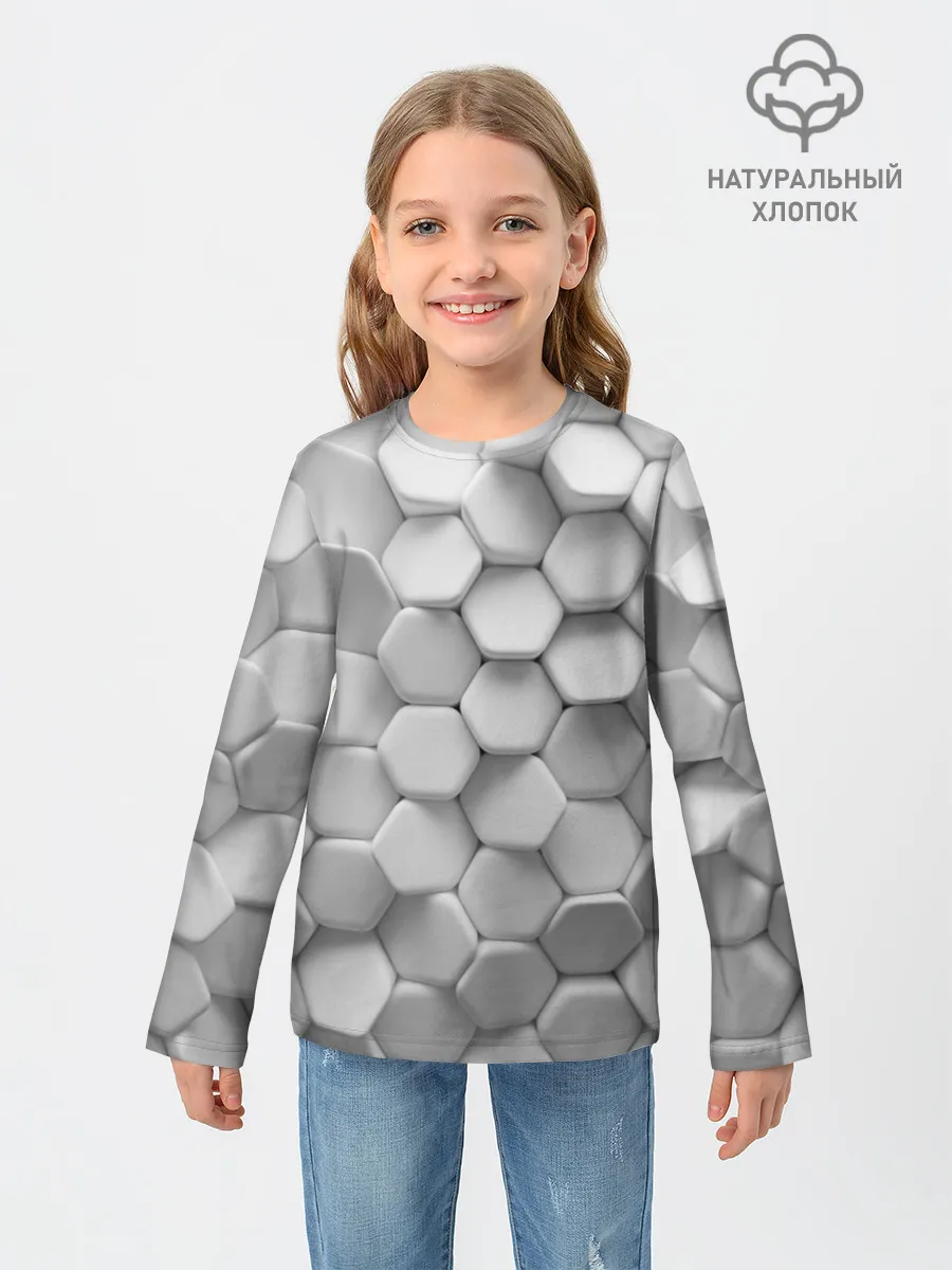 Детский лонгслив / Геометрическая живопись