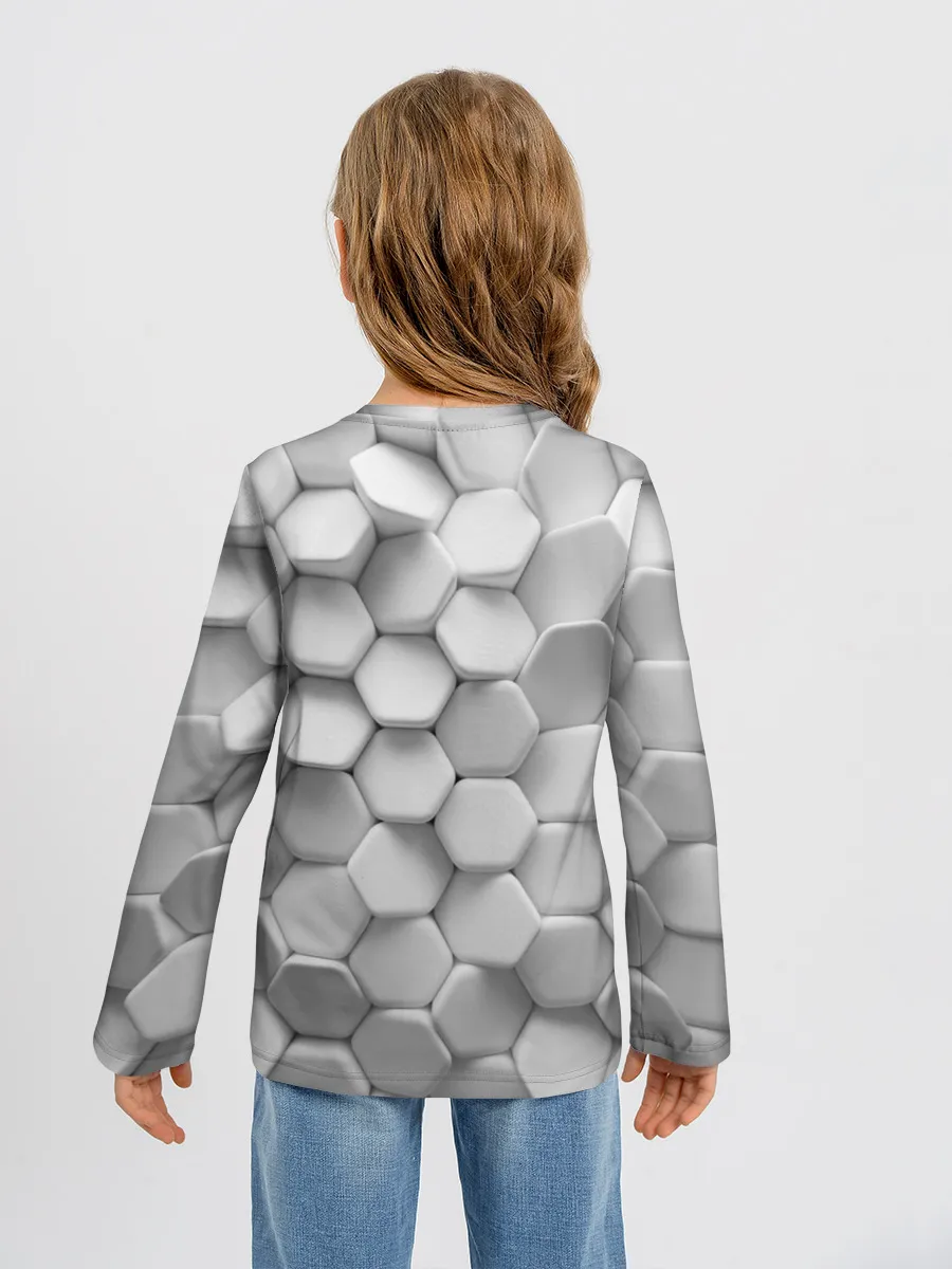 Детский лонгслив / Геометрическая живопись