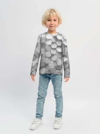Детский лонгслив / Геометрическая живопись