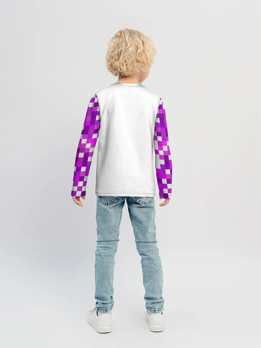 Детский лонгслив / Аниме пиксели