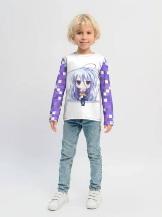 Детский лонгслив / Аниме пикселы