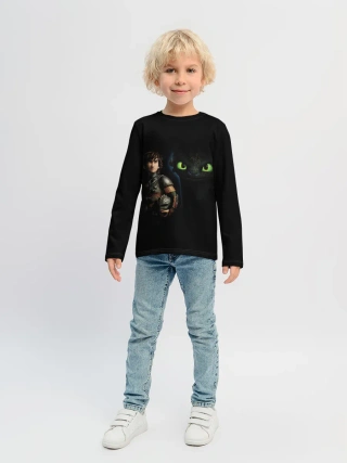 Детский лонгслив / как приручить дракона