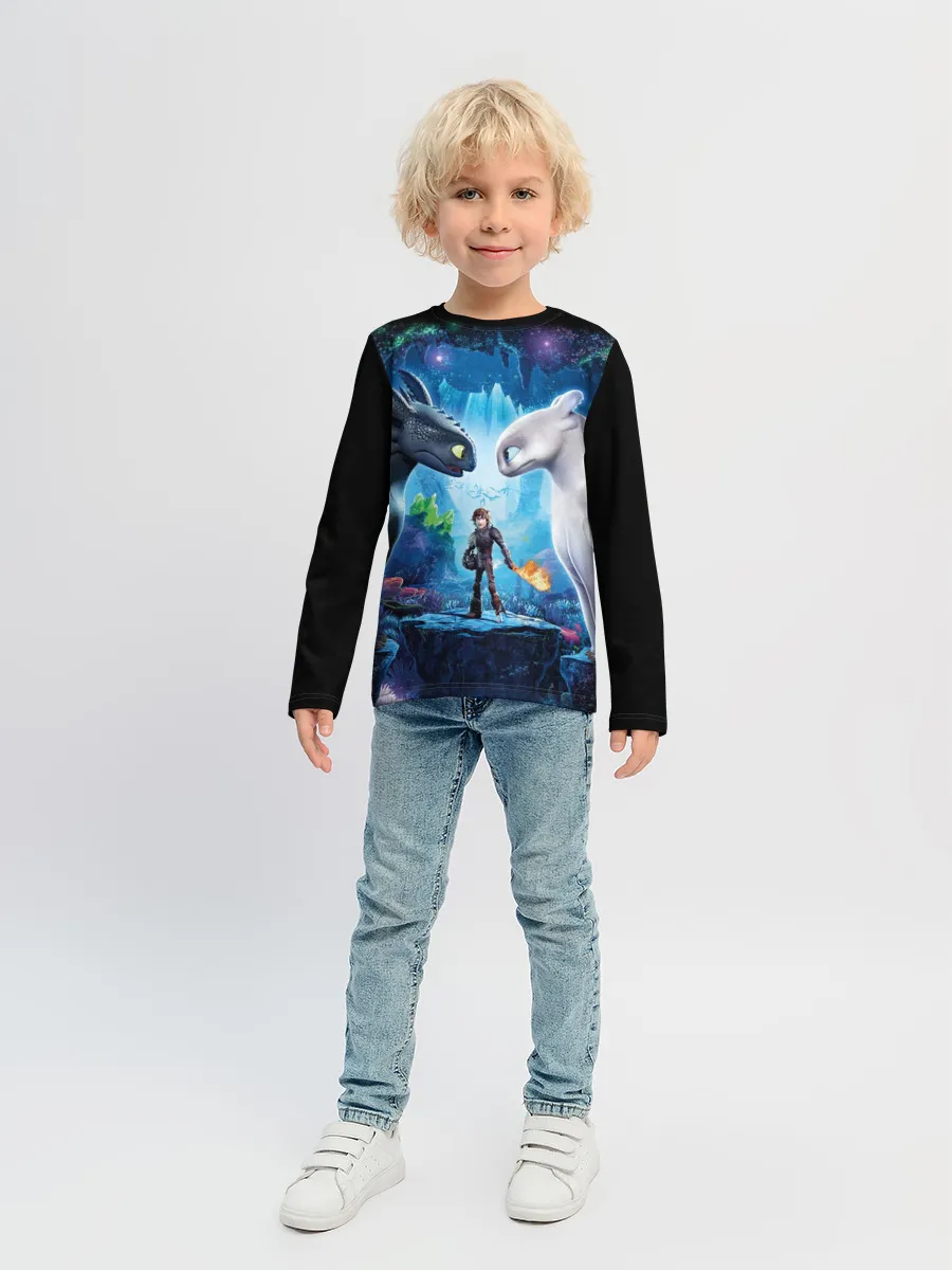 Детский лонгслив / как приручить дракона