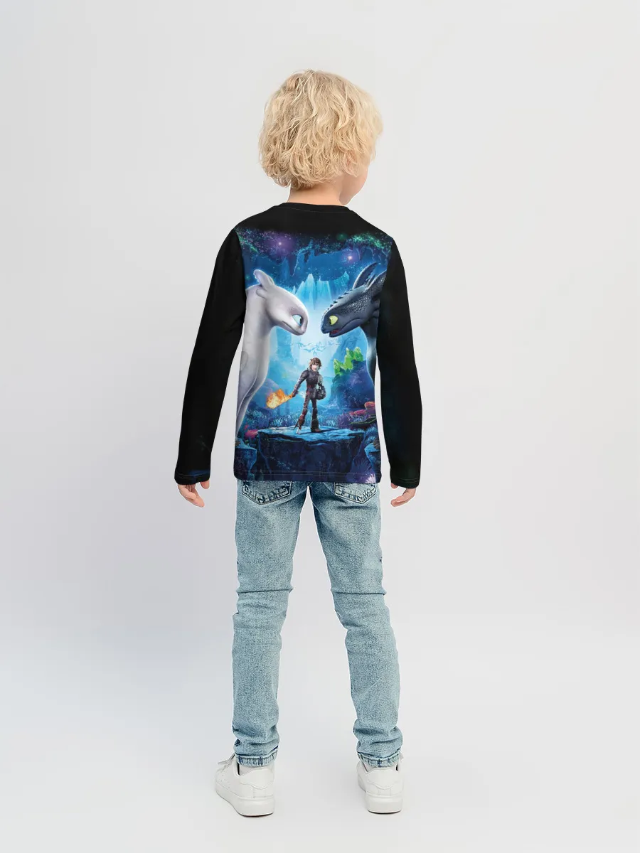 Детский лонгслив / как приручить дракона