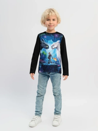 Детский лонгслив / как приручить дракона