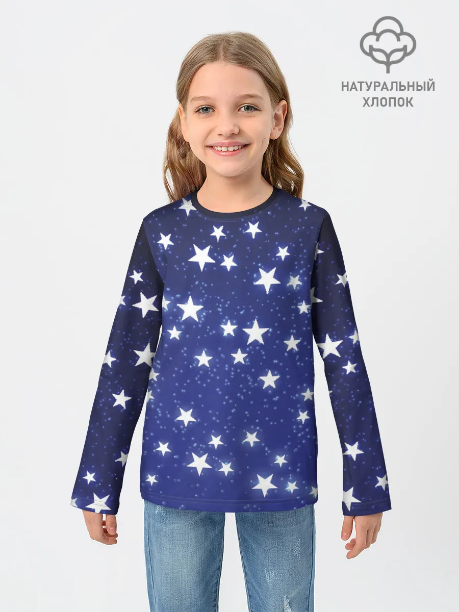Детский лонгслив / Stars