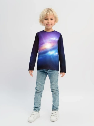 Детский лонгслив / Абстракция космоса