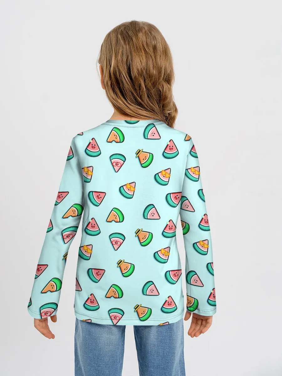 Детский лонгслив / Kawaii Арбузики